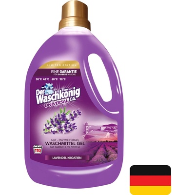 Waschkönig Universal Lavendel Kroatien XXL Gel na praní bílého a barevného prádla 110 PD