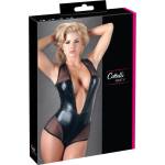 Cottelli Collection - боди от лъскава мрежа - черно - M