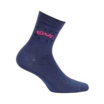 Gatta Cottoline vzorované G44.01N Dívčí ponožky černá
