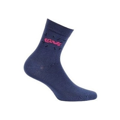 Gatta Cottoline vzorované G44.01N Dívčí ponožky černá