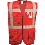 Portwest iona hi-vis executive f476 / Жилетка със светлоотразителни ленти - червена xxxl (f476rerxxxl)
