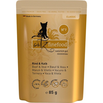 catz finefood hovädzie a teľacie 64 x 85 g