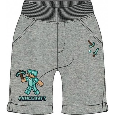 EplusM chlapecké šortky Minecraft šedé