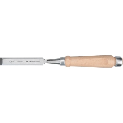 dláto s bukovou rukoväťou, 18mm, dĺžka 280mm, CrV