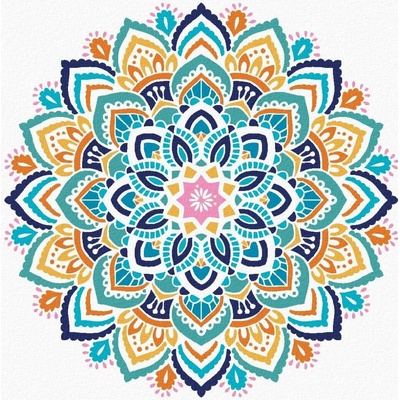 zuty Malování Podle Čísel Mandala Ii 80 x 100 Cm Plátno