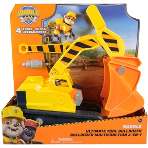 Spin Master Игрален комплект Spin Master Paw Patrol Rubble & Crew - Булдозерът с инструменти на Ръбъл (28526)