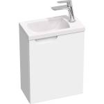 RAVAK Classic II - Шкаф за мивка 40x22x50 см, 1 врата, панти отдясно, бял гланц X000001486 (X000001486)