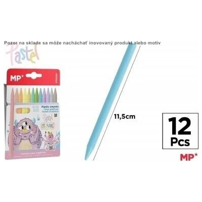 Main Paper voskovky plasticolor 12 ks