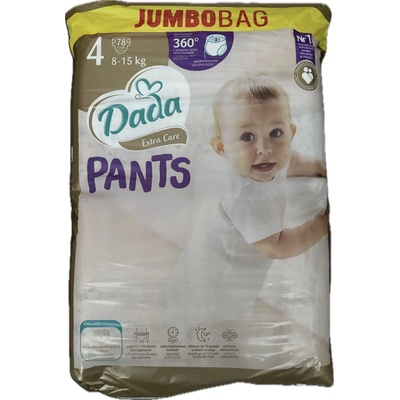 Dada Súprava PANTS JUMBOBAG Extra Care 4 MAXI 8-15 kg 78 ks