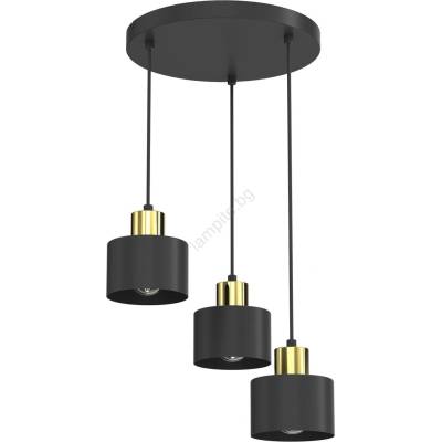 Luminex Polилей на кабел PARKLA 3xE27/15W/230V черен (LU8784A)