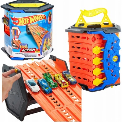 Hot Wheels HGK41 Rozkládací 5-pásmová sada závodních tratí autíčko MATTEL