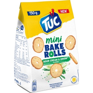 TUC Мини рулца TUC Bake Rolls със сметана и лук 150 г