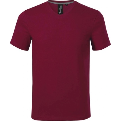 Malfini Premium tričko Action V-neck 700 Garnet