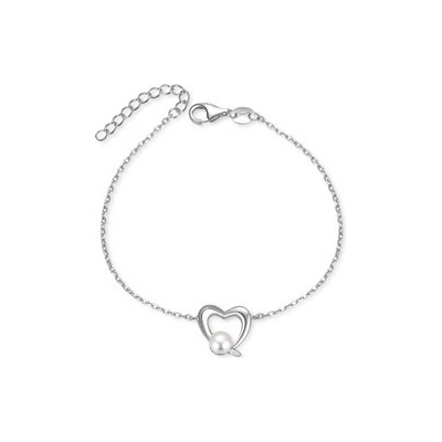 Nubis stříbrný náramek s přírodní perlou NB-1172