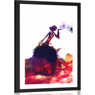 Plakát s paspartou královna barev - 40x60 no frame