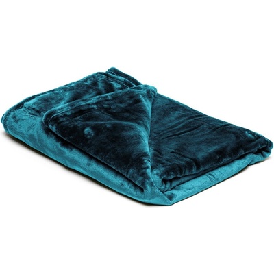 My House Петролено синьо одеяло от микроплюш, 150 x 200 cm - My House (1210010.17)