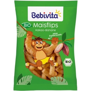 Bebivita Био царевични пръчици какао и банан - 30 гр