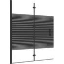 zahrada-XL Skládací sprchový kout ESG 120 x 140 cm černý