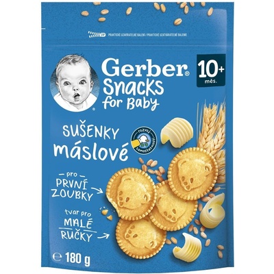 Gerber Snacks máslové sušenky 180 g – Zboží Dáma