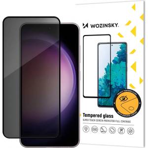 Wozinsky Privacy Glass Закалено стъкло за Samsung Galaxy S24 - Черен KP32889