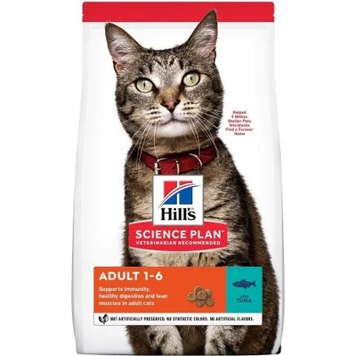 Hill's Hill’s science plan adult С РИБА ТОН - СУХА ХРАНА ЗА КОТКИ ОТ 1-6 Г. 0.300 кг