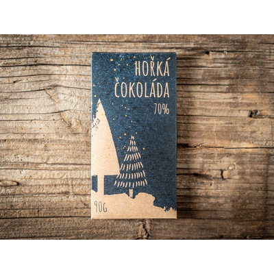 Čokoládovna Lyra VÁNOCE hořká 70% 90 g