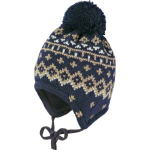 maximo Детска зимна шапка (beanie) maximo Kids' Mini Beanie Jacquard Norwegian Beanie - Dark Navy - размер 43-45 cm (904-5099-0212)