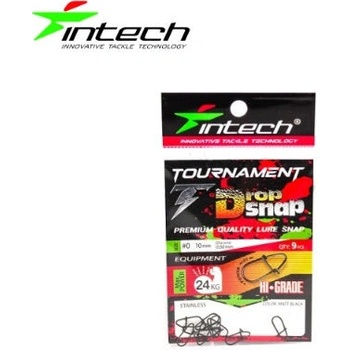 Intech Karabínka Tournament Drop Snap Matt Black 1/36kg 9ks