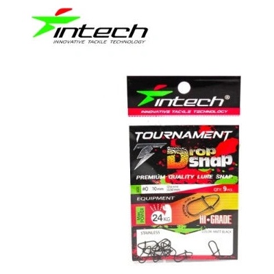 Intech Karabínka Tournament Drop Snap Matt Black 1/36kg 9ks