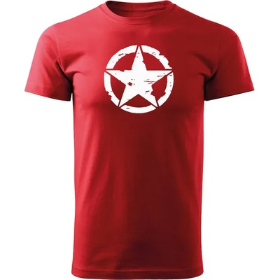 DRAGOWA Тениска с къс ръкав Star, червена, 160 г/м2 (6447)