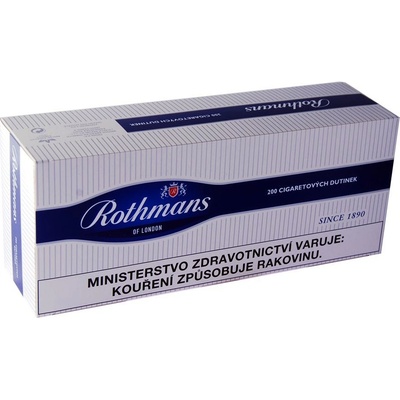 Rothmans blue cigaretové dutinky 200 ks