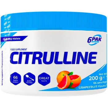 Image 1 of 6PAK Nutrition Citrulline Powder [200 грама] Грейпфрут