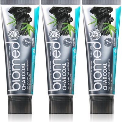 Biomed Charcoal избелваща паста за зъби с активен въглен
