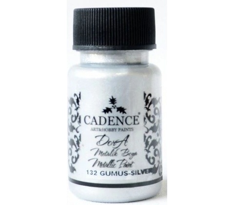 Akrylová barva Cadence DORA metalic 50 ml stříbrná
