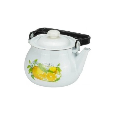 Horecano - Емайлиран чайник 2, 5л "ЛИМОН" Н-(I2710/2whtLem) (0129492)