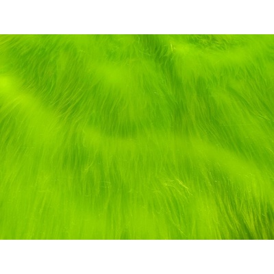 Umělá kožešina, zářivě zelená, Neon, 45 mm vzorek kožešiny