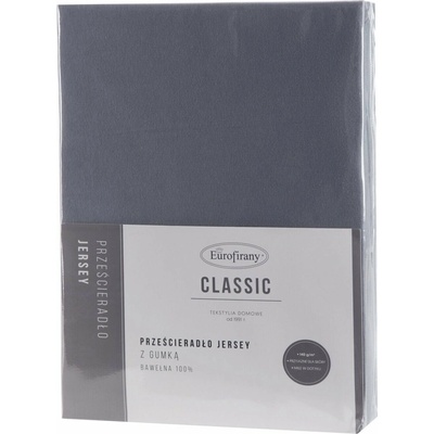 Eurofirany jersey prestieradlo jersey3 tmavosivé 220x240