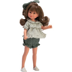 Asi Dolls Кукла Asi Dolls - Силия, със зелени къси панталонки и блуза, 30 cm (0167970)