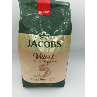 Jacobs Velvet Gold Crema zrnková 1 kg