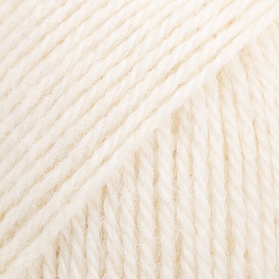 DROPS Design Alpaca Uni Colour 100 Off White Плетива прежда (1046100)