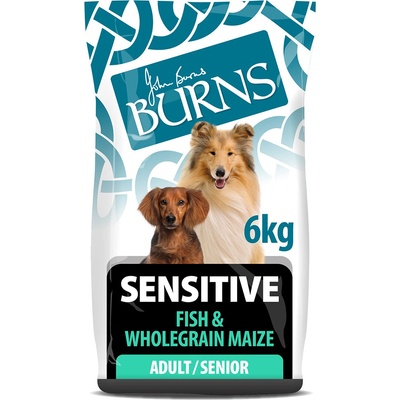 Burns Dog Adult & Senior Sensitive Fish & Wholegrain Maize 6 kg