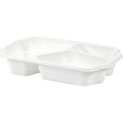DUNI Tácka taway pp biela 3-dielna 250 × 159x48 mm