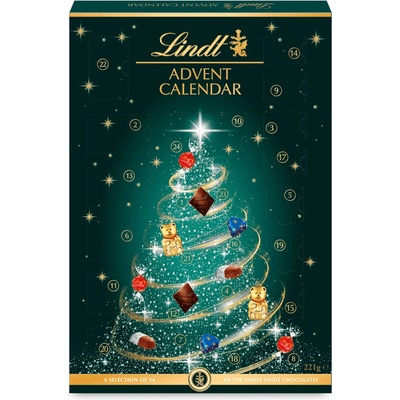 Lindt Adventný kalendár Vianočný stromček 221g