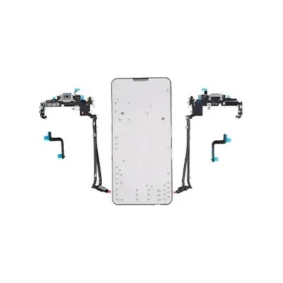 Nabíjecí obvod + Flex kabel iPhone 17 Pro Max – Genuine OEM (eSIM / mmWave, US verze) – stříbrný IPH1907
