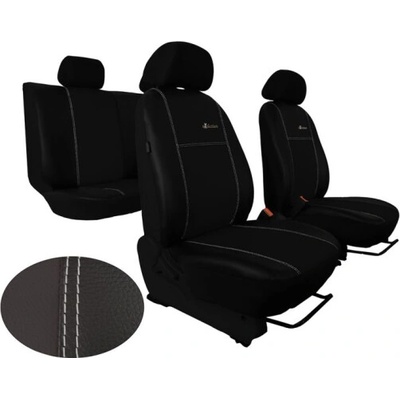 Autopoťah Pok-ter MITSUBISHI L200 V (2015-2019) Exclusive Leather (koža) čierna (vyp)