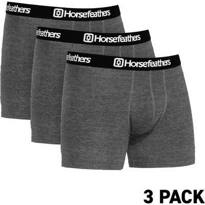 Horsefeathers Dynasty heather anthracite 3Pack