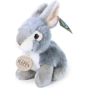 Rappa Плюшено сиво зайче седнало 16 см eco-friendly