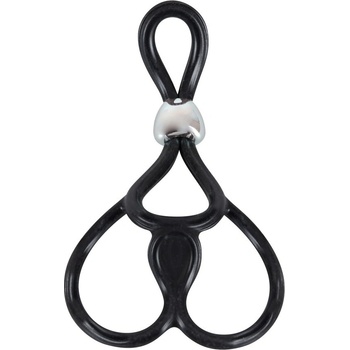 You2Toys Triple Ball and Cock Ring - троен еректилен пръстен за пенис и тестиси