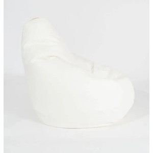 Pufrelax Пуф круша, 220л. , Nirvana Hobbit - White, PU кожа, Пълнеж от Полистиролни перли