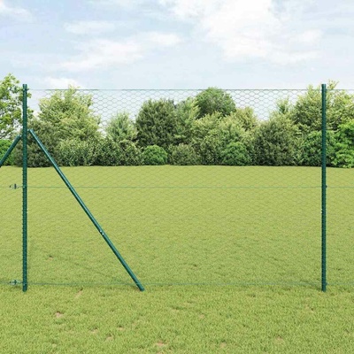 vidaXL Hexagonální oplocení Zelená 1,5 x 100 m PVC